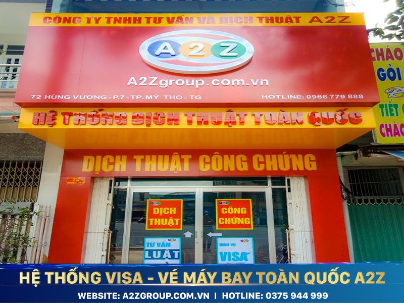 Văn phòng visa A2Z Tiền Giang