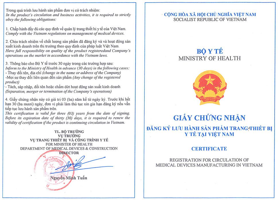 Xin giấy phép lưu hành trang thiết bị y tế tại quận 1 - Hồ Chí Minh